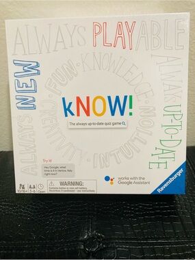 NWT Ravensburger kNOW! Trivia Game  10/16+ 3-6 Players Open Time